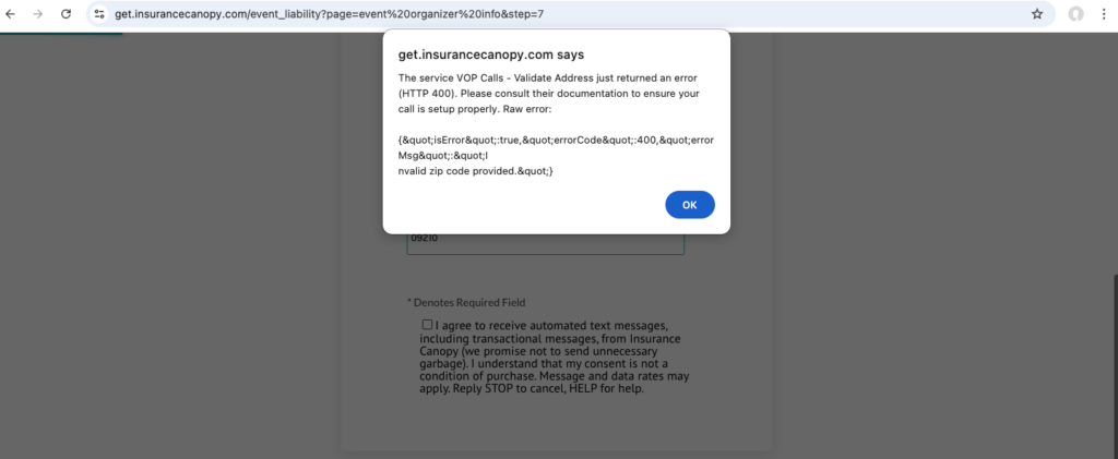 Insurance Canopy Event Insurance